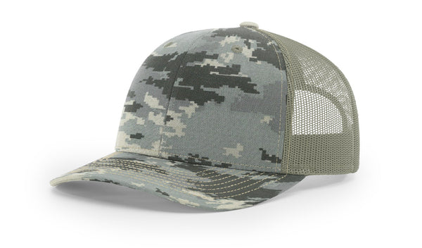 Richardson 112P Camo Custom Leather Patch Hat - C. Richard's Leather  