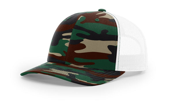 Richardson 112P Camo Custom Leather Patch Hat - C. Richard's Leather  