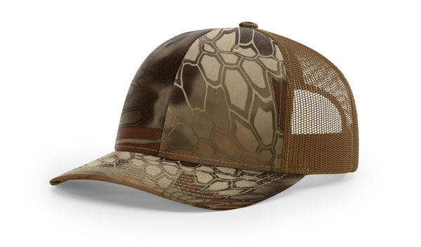 Richardson 112P Camo Custom Leather Patch Hat - C. Richard's Leather  