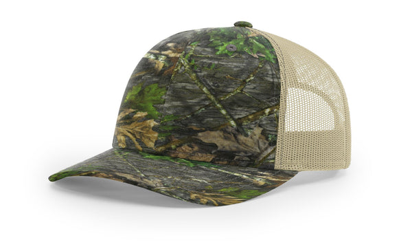 Richardson 112P Camo Custom Leather Patch Hat