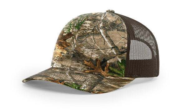 Richardson 112P Camo Custom Leather Patch Hat - C. Richard's Leather  